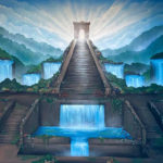 enchanted stairway mural