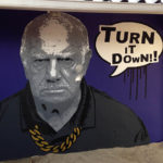 grumpy man mural