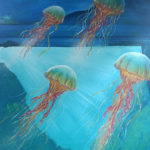 jelly fish mural
