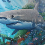 shark mural