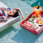 W Hotels poolside food tray