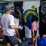 painting rainbow