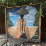 live action woman on beach