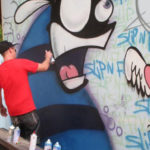 christopher thomas bee live painting